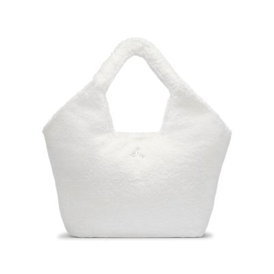 Nike 托特包 Jordan Monarch Sherpa 22L 白 羊羔絨 手提 JD2543068AD-001