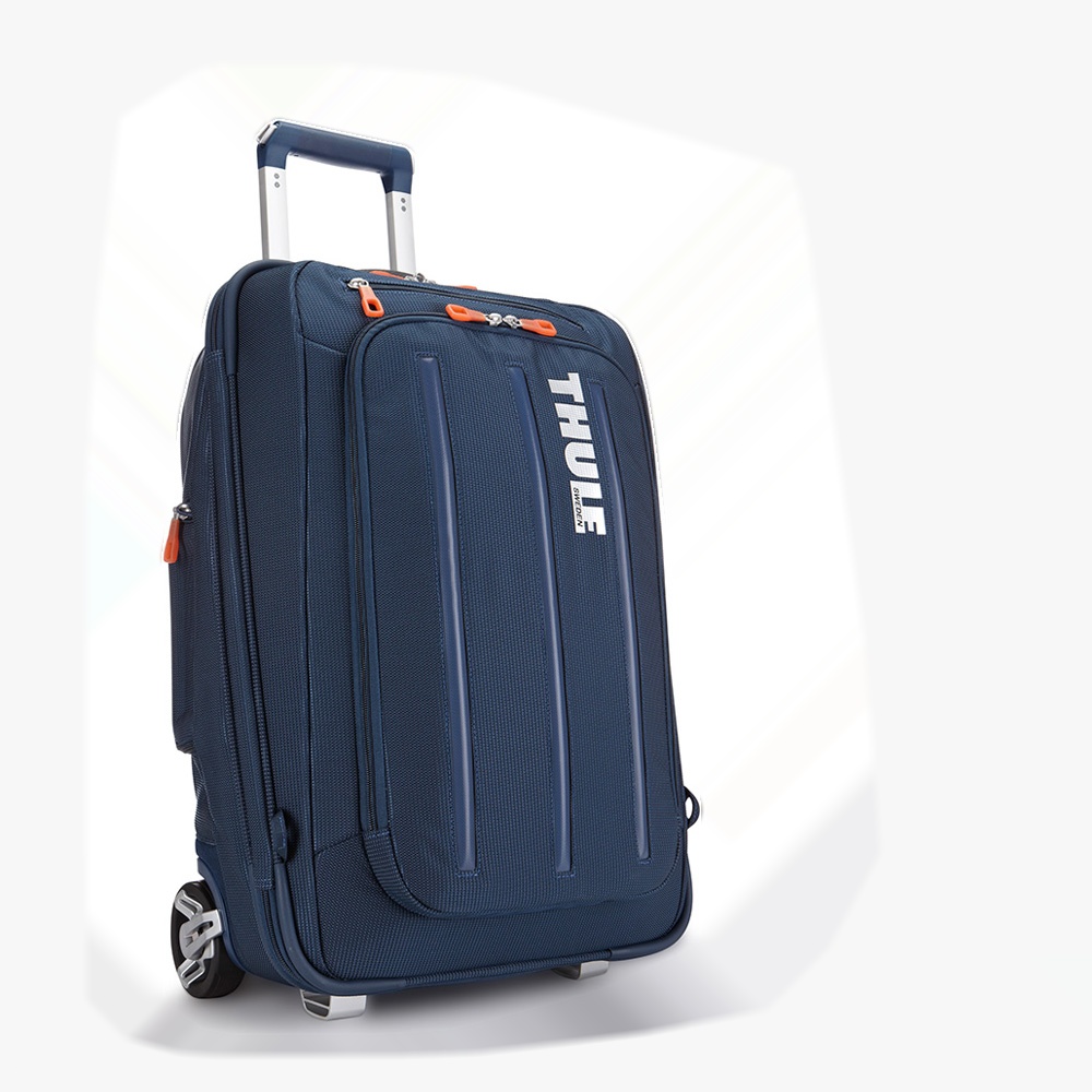 THULE-Crossover Carry22吋38L可背式行李箱TCRU-115-深藍| 拉鍊框
