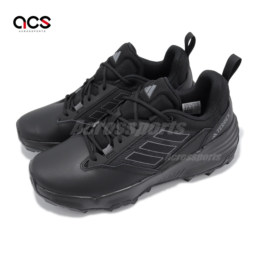 adidas 戶外鞋Terrex Unity Lea 男鞋女鞋黑緩衝抗撕裂止滑越野登山鞋