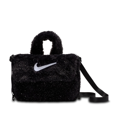 NIKE 側背包 小包 童包 斜背包 毛毛包 運動包 Y NK FX FUR CROSSBODY 黑 FZ1329-010