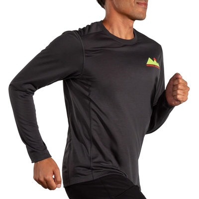BROOKS 男 Distance 長袖上衣 3.0 幻像灰/Runner High(211501072)