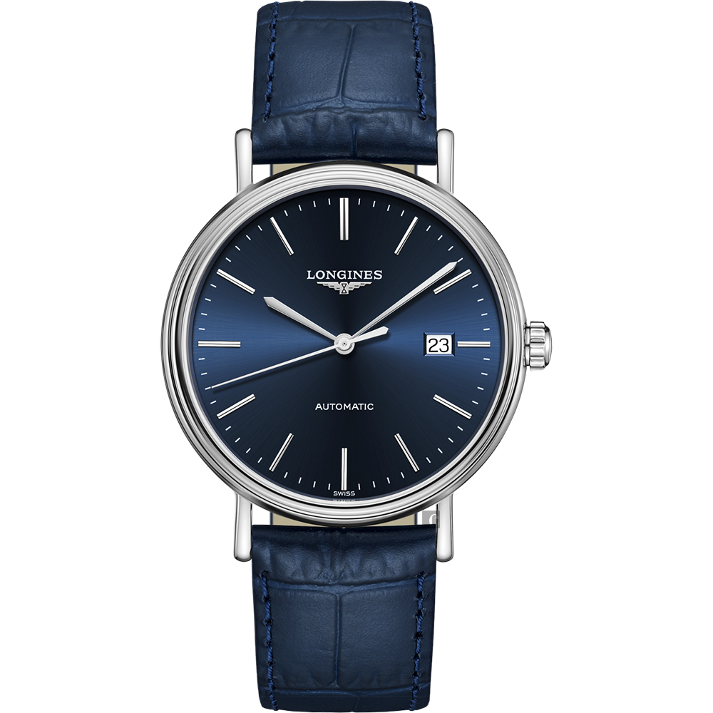 LONGINES 浪琴官方授權Presence 系列藍調機械錶-40mm L4.922.4.92.2