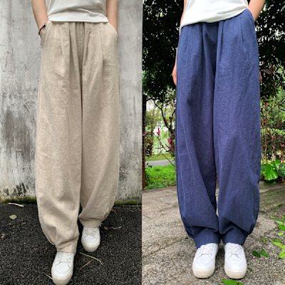 【LANNI 藍尼】小康限定~挑戰最低價 休閒大尺碼燈籠褲 現+預(女裝/褲子/長褲/寬褲)