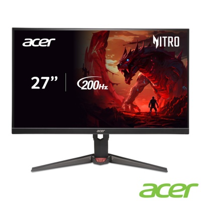 Acer宏碁 XV270 Acer宏碁 XV270 X1 是一款27吋IPS面板電競螢幕,支援1920x1080解析度與200Hz更新頻率,內建AMD FreeSync Premium技術,提供流暢畫面與低延遲表現。具備1ms反應時間、HDR支援、90度樞軸旋轉與左右旋轉功能,適合看片、追劇與電競使用。具備250nits亮度、178°水平與垂直可視角度,並內建喇叭與VESA壁掛孔,重量僅5.03kg,輕便易安裝。