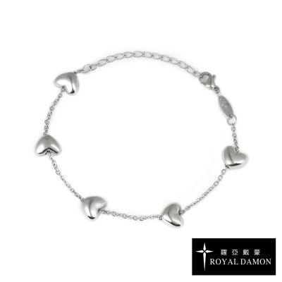 Royal Damon羅亞戴蒙 心窩 手鍊 小 BK698