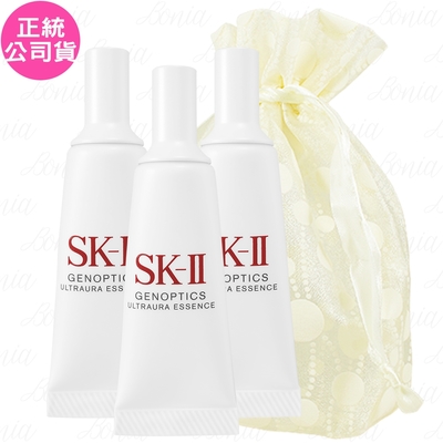 SK-II/SK2 SK-Ⅱ 光蘊臻采煥亮精華(10ml)*3旅行袋組(效期2027.01-公司貨)