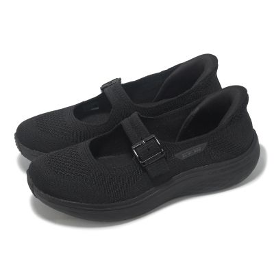 Skechers 瑪莉珍鞋 Max Cushioning Lite Slip-Ins 女鞋 黑 鞋扣 懶人鞋 健走鞋 137466BBK