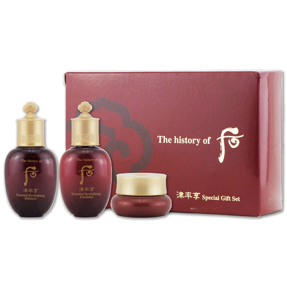 WHOO 后津率享美顏3件組（天氣丹津率享滋養液20ml + 天氣丹津率享乳液