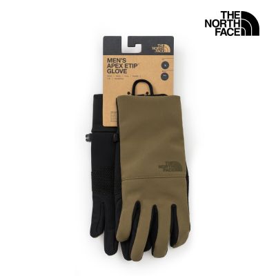 【The North Face 官方旗艦】北面男款深棕色DWR防潑水手套｜89R92EK