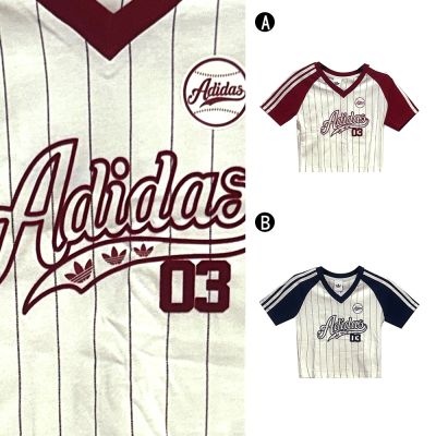 【Adidas 愛迪達】BASEBALL BABY T 棒球 短袖上衣 女 A-LF6084 B-LF6085