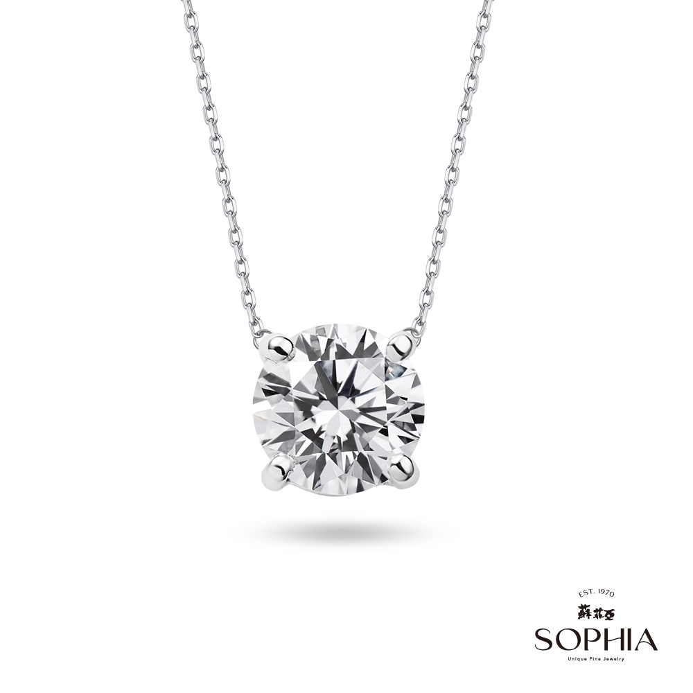 SOPHIA 蘇菲亞珠寶 - 四爪IGI1.00克拉 D/VS1 PT950鉑金 鑽石套鍊(培育鑽)