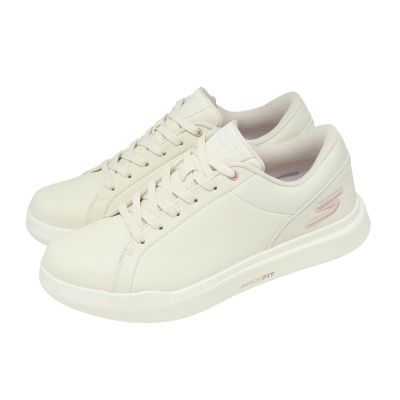 Skechers 高爾夫球鞋 Go Golf Drive 6 女鞋 米 粉紅 防水 皮革 抓地 123128NTMT