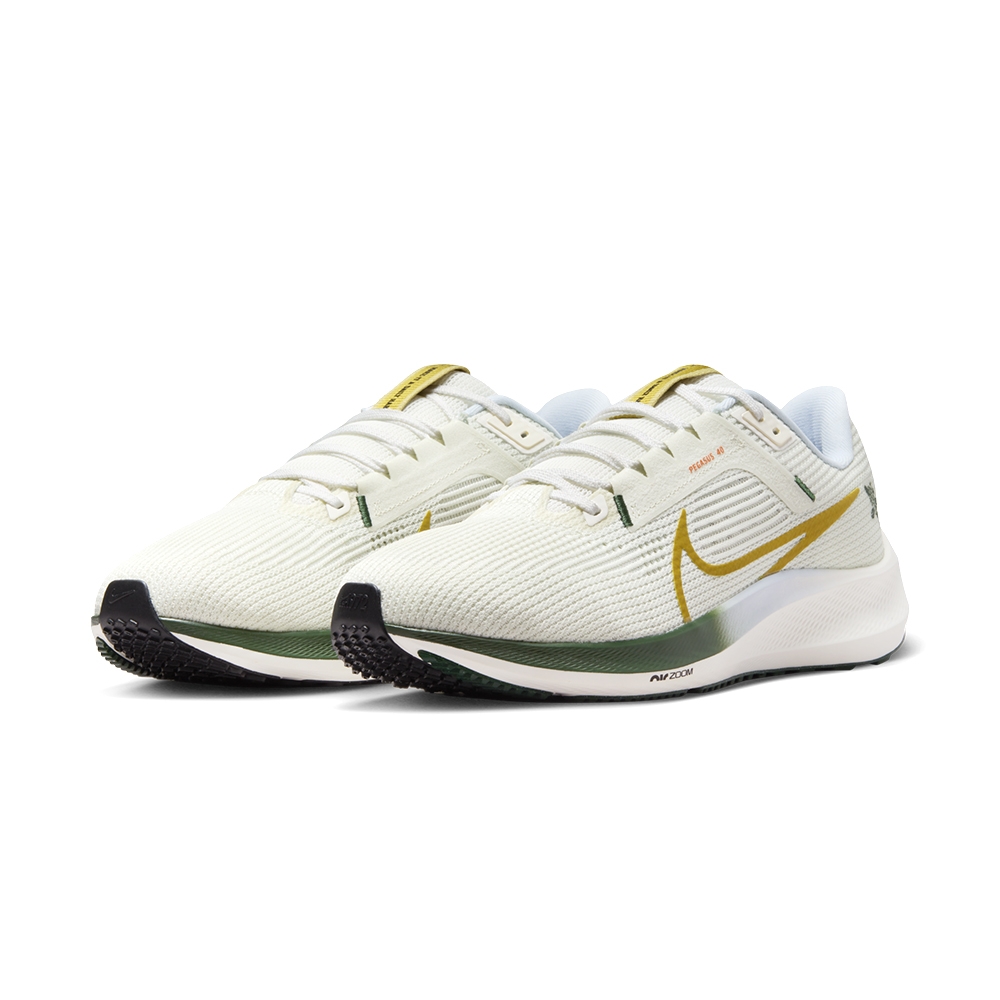 Nike Air Zoom Pegasus 40 男白綠小飛馬運動緩震路跑慢跑鞋