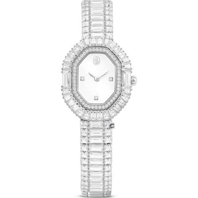 SWAROVSKI 施華洛世奇 Matrix Octagon 晶彩時刻石英腕錶-30x25mm 5724516
