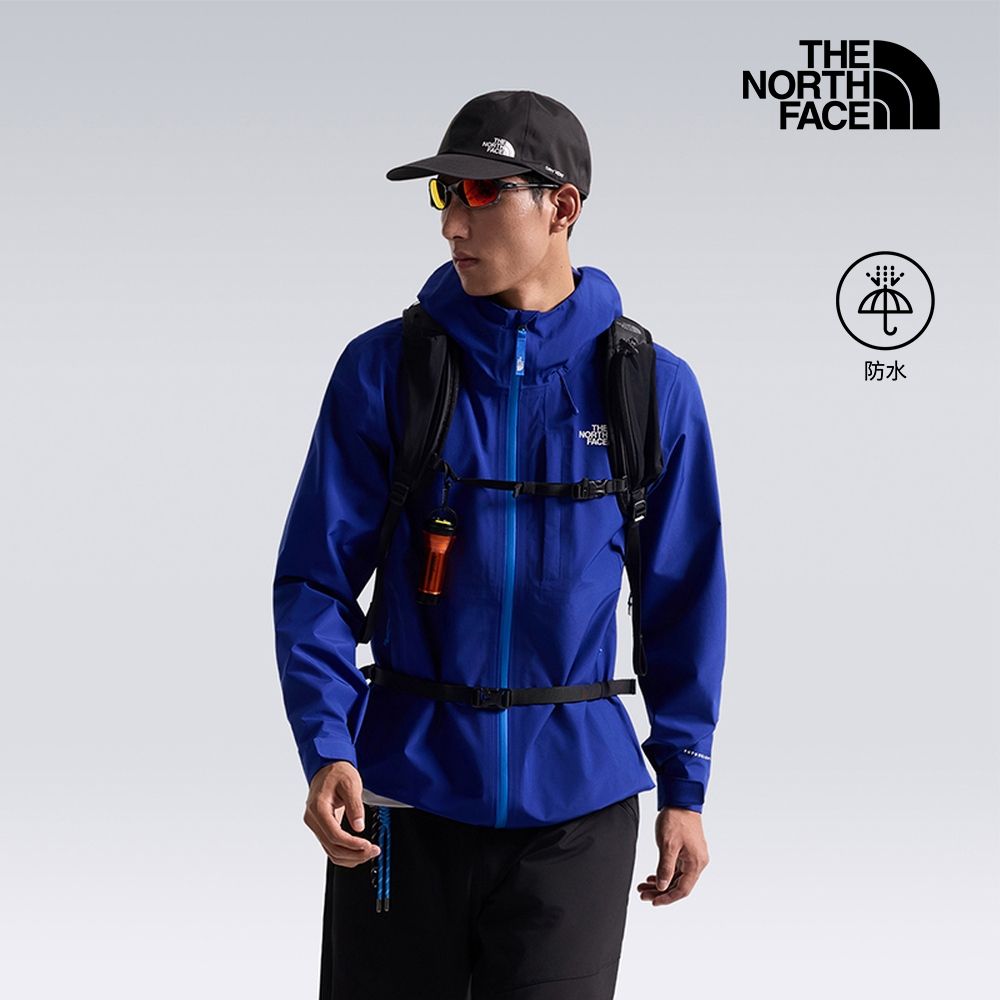 【The North Face 官方旗艦】北面男款藍色FUTURELIGHT防水納米殼衝鋒衣｜8DF0NLV