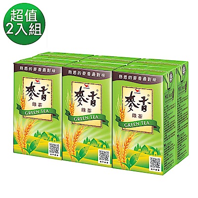 麥香 綠茶(300mlx6入)_1+1組合(共2組)