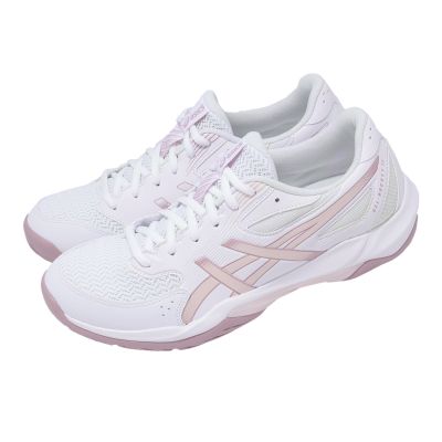Asics 亞瑟士 排球鞋 GEL-Rocket 12 女鞋 白 粉紅 室內運動 抓地 羽球鞋 1072A119103