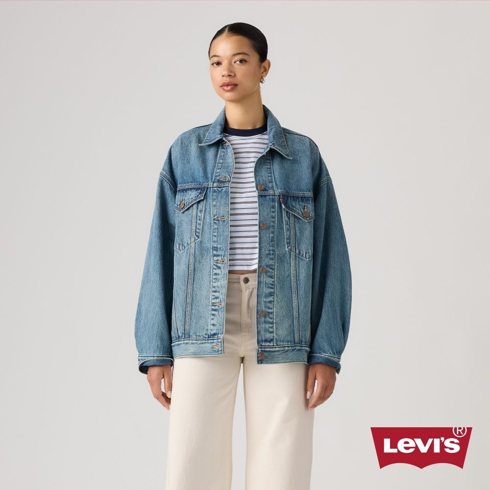 Levi's XL寬鬆牛仔外套 女生上衣 熱賣單品