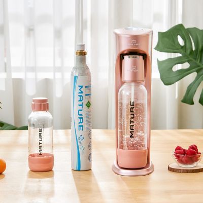 MATURE美萃 雙11強檔 Classic410氣泡水機單氣瓶 + MINI食光陶瓷熱壓機 CY-1627