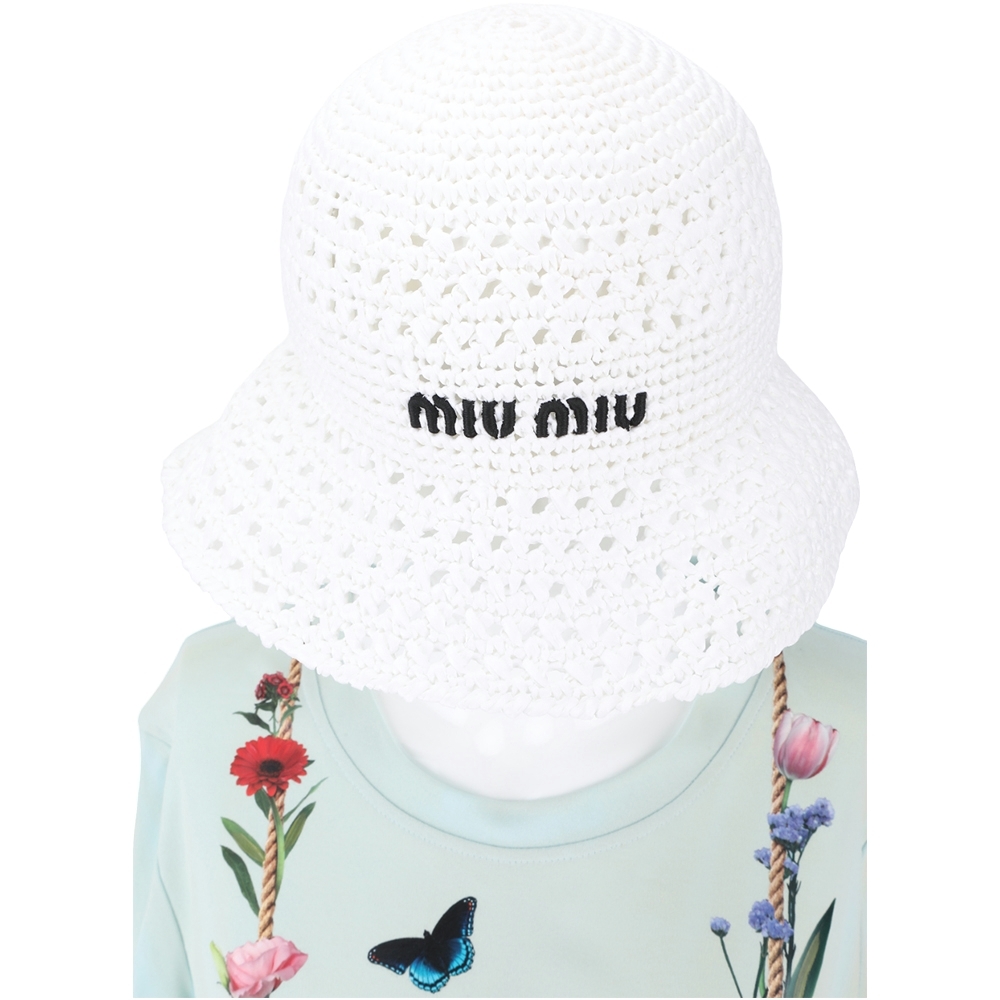 【新品同様】miu miu カスタム両面渔夫帽 😎新款M I U M I U 字母cap/漁夫帽😎 | Sr2buy