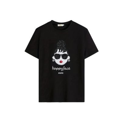 HAPPYFACE 怪愛現EMMA T-SHIRT 黑 (F29284)