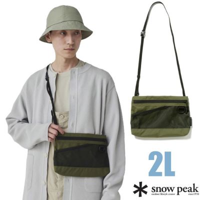 【Snow Peak JP】Everyday Use Sacoche One 小包2L.斜背包.側背包 AC-25SU405 橄欖綠