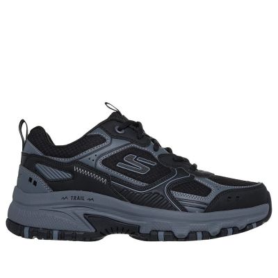 Skechers 思克威爾 Hillcrest [237754BKCC] 男 休閒 戶外鞋 步道 黑 灰