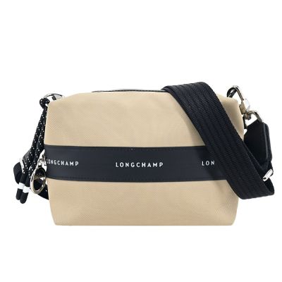 LONGCHAMP LE PLIAGE ENERGY系列再生尼龍前拉鍊相機斜背包(迷你/土褐)