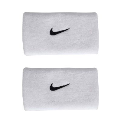 NIKE SWOOSH CLASSIC加長腕帶-一雙入 運動護腕 籃球 網球 N1012406101OS 白黑