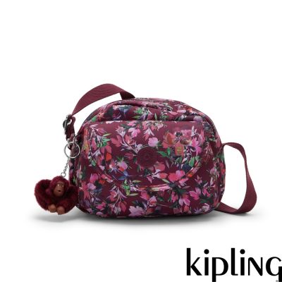 『貝殼包』Kipling 酒釀紅花翻蓋側背小包-STELMA