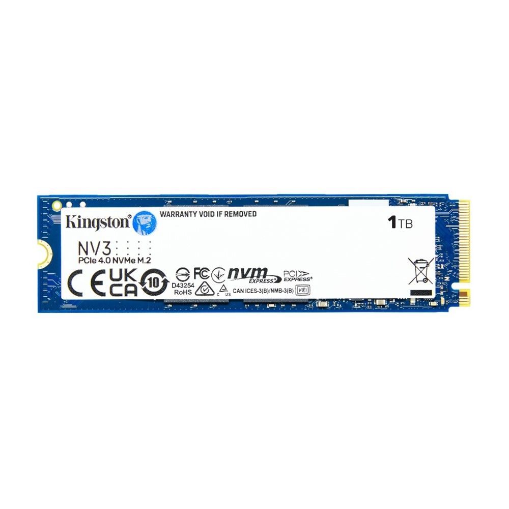 金士頓KINGSTON NV3 1TB Gen4 PCIe SSD 固態硬碟(SNV3S/1000G