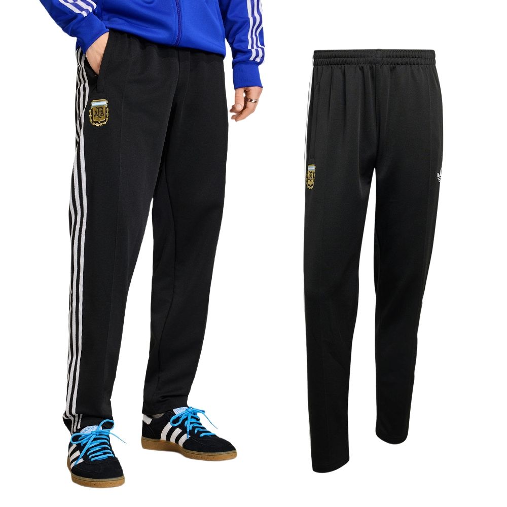 Adidas Afa Og Tp 男款黑色足球世界盃阿根廷運動休閒長褲JZ6306