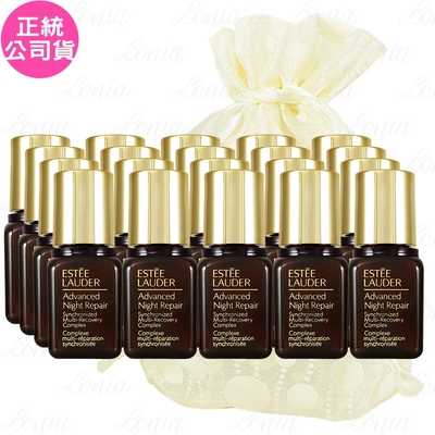 EsteeLauder雅詩蘭黛 ESTEE LAUDER 雅詩蘭黛 特潤超導全方位修護露(7ml)*20旅行袋組(公司貨)