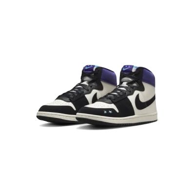 Opium Paris x W Jordan Air Ship PE SP 夏洛特黃蜂 黑紫 女鞋 FQ8281-100