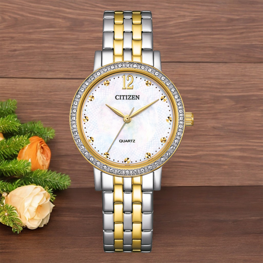 CITIZEN 星辰  璀璨時尚女錶-31.2mm EL3104-54D