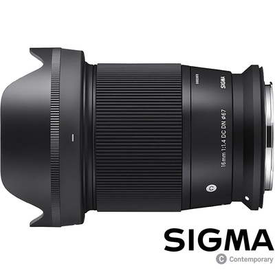 SIGMA 16mm F1.4 DC DN Contemporary for CANON RF (公司貨) 廣角大光圈定焦鏡 人像鏡 APS-C 無反微單眼專用鏡頭