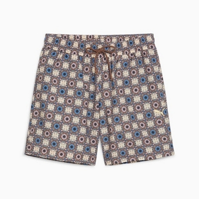 PUMA 流行系列New Prep 男女運動短褲-卡其棕-62787482