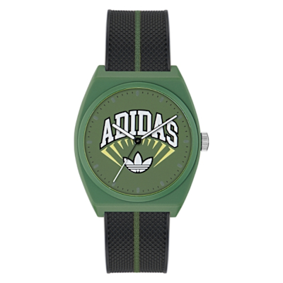 ADIDAS 愛迪達  PROJECT TWO 街頭潮流 輕量手錶_AOST25036_綠X黑_38mm
