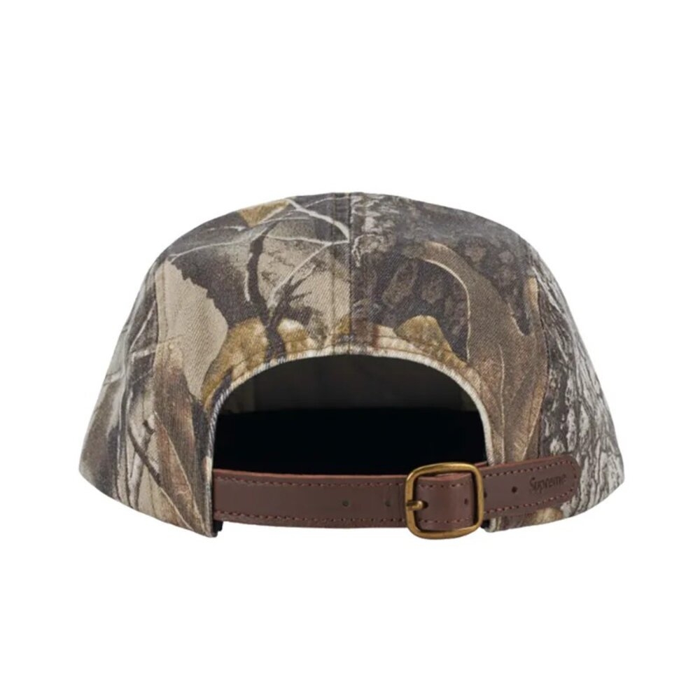 Supreme 25SS Washed Chino Twill Camp Cap Box Logo 老帽五分割帽皮革