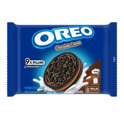 OREO奧利奧 夾心餅乾 隨手包 (9x27.6g) 巧克力口味★ 三盒超值組