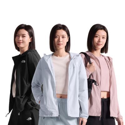 【The North Face】機能防護｜女款DWR防潑水/UPF 50+抗UV防曬外套(多款任選)