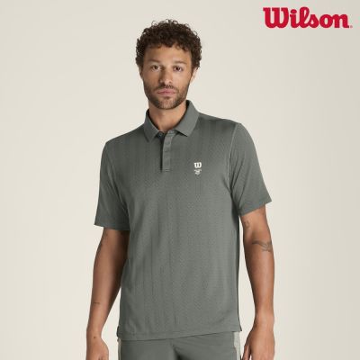 【Wilson威爾森】Game Point Seamless Polo Castor 男款 服飾 POLO衫 綠色 WM00239E079001