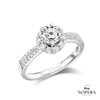 SOPHIA 蘇菲亞珠寶 - 祕密花園 50分 F/VS2 PT950鉑金 鑽石戒指