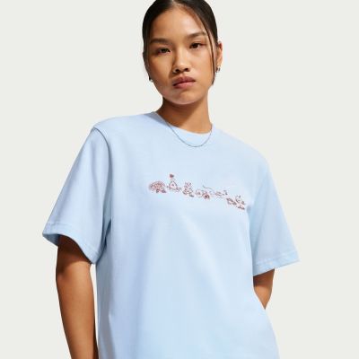 NIKE 短袖上衣 女 T恤 寬鬆 AS W NSW SS TEE BOXY 藍 IW1213-407