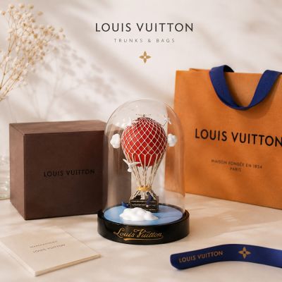 (展示品) LV Louis Vuitton路易威登 VIP限量 旅行探險家熱氣球水晶擺飾
