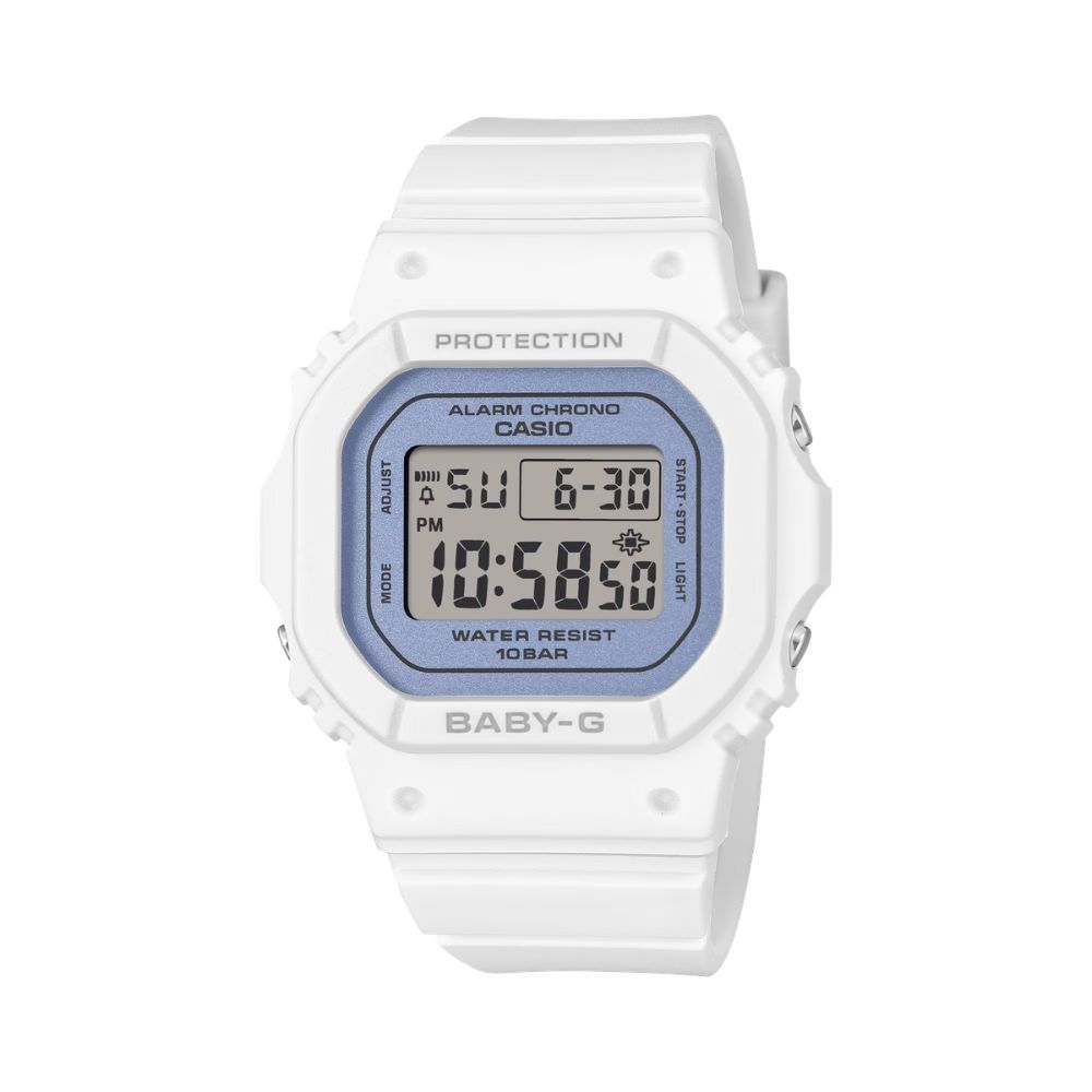 CASIO卡西歐 BABY-G 芭蕾風 優雅光澤 奢華質感 電子錶款 白 BGD-565SC-2B_37.9mm