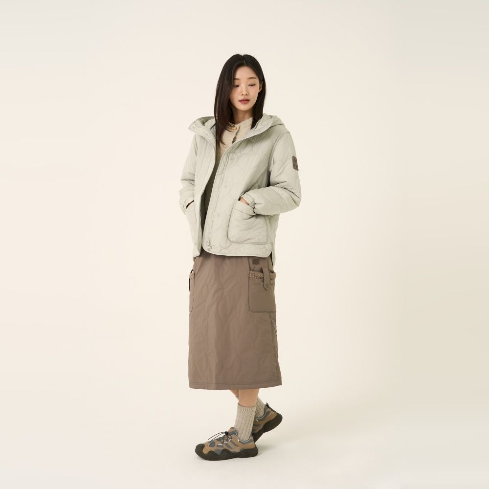 BBC EARTH 女 Mid-hip Lightweight Padded Jacket 化纖外套 深薄荷綠 BEFJPFP05711