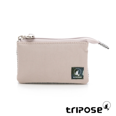 tripose 漫遊系列巖紋簡約微旅萬用零錢包 沙漠灰