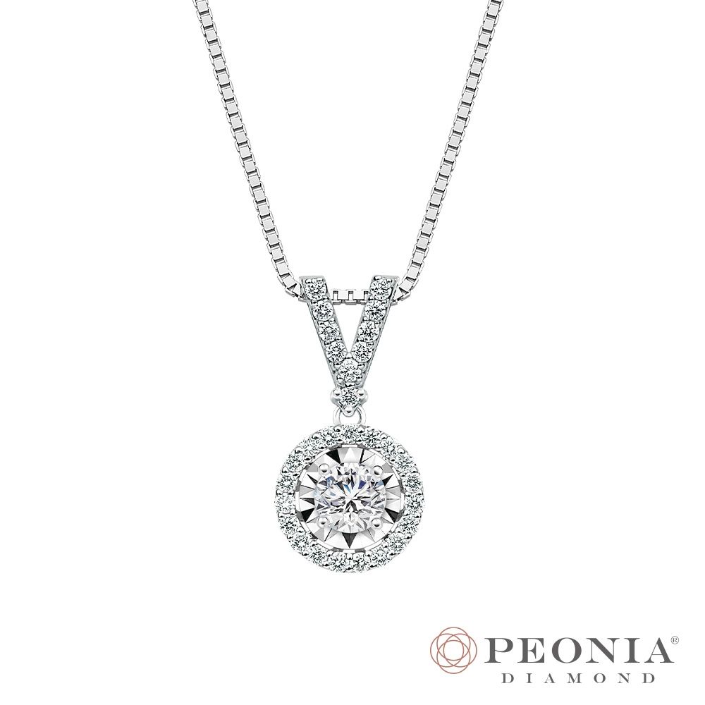 【Peonia Diamond】恆光-圓(華麗) 鑽石吊墜 (不含鍊)