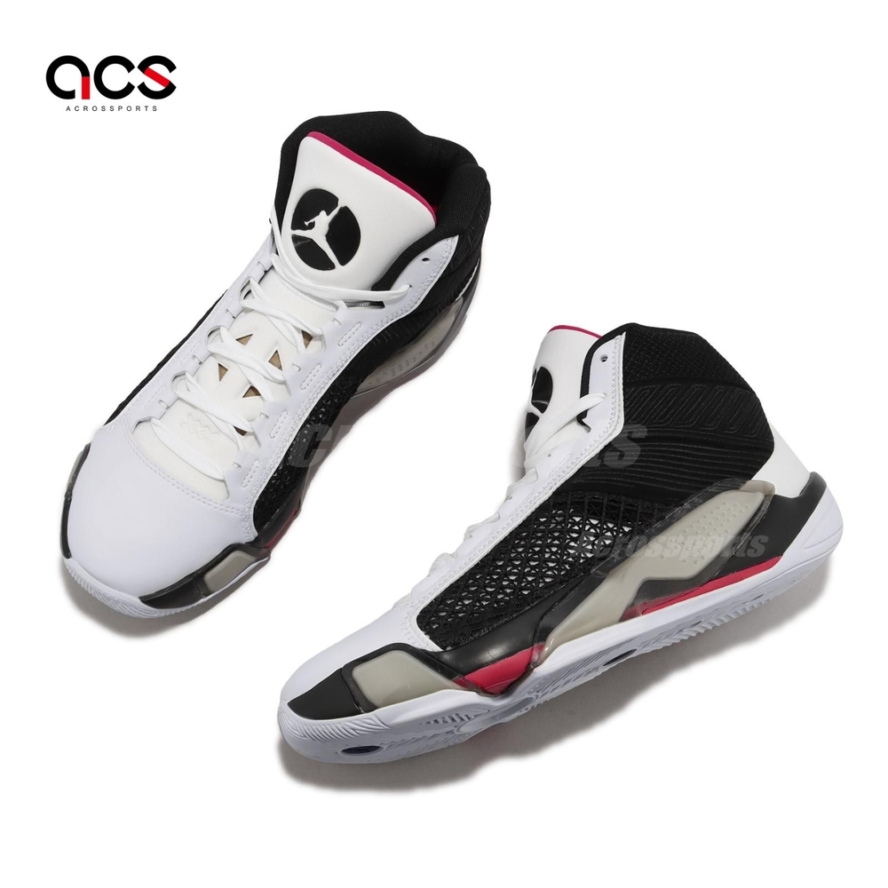 Nike 籃球鞋Air Jordan XXXVIII PF 男鞋白黑紅支撐運動鞋喬丹AJ38